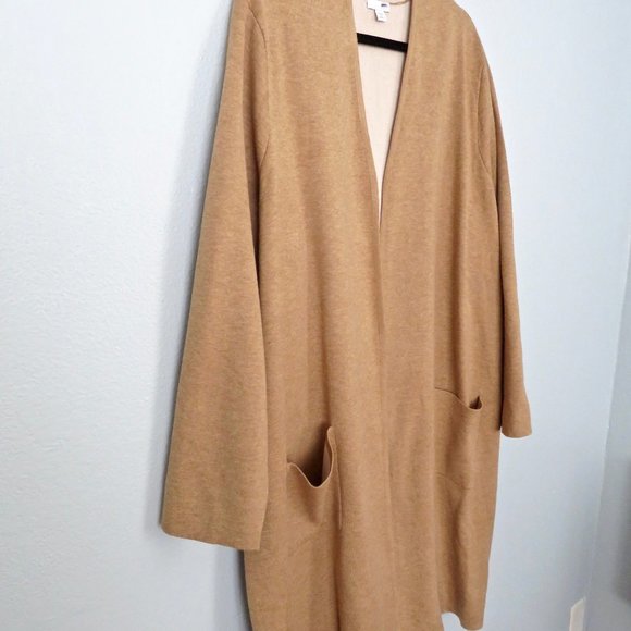 J Jill Camel Soft Cardigan Sweater Duster / Topper 4X - Picture 10 of 16